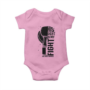 Skin Cancer Warrior Boxing Gift Baby Onesie His Fight My Fight TS12 Light Pink Print Your Wear