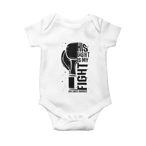 Skin Cancer Warrior Boxing Gift Baby Onesie His Fight My Fight TS12 White Print Your Wear