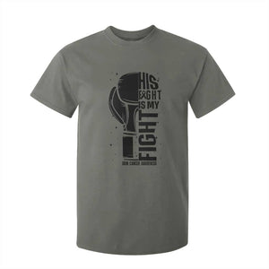 Skin Cancer Warrior Boxing Gift T Shirt For Kid His Fight My Fight TS12 Military Green Print Your Wear