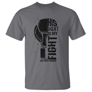 Skin Cancer Warrior Boxing Gift T Shirt His Fight My Fight TS12 Charcoal Print Your Wear