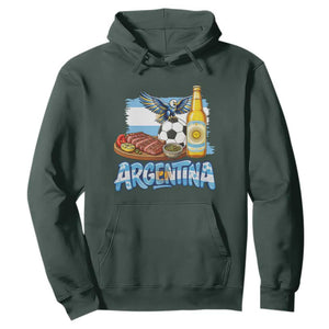 Argentine Pride Soccer And Beer Hoodie Football Fan Graphic