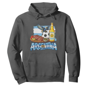 Argentine Pride Soccer And Beer Hoodie Football Fan Graphic