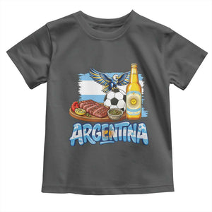 Argentine Pride Soccer And Beer Toddler T Shirt Football Fan Graphic