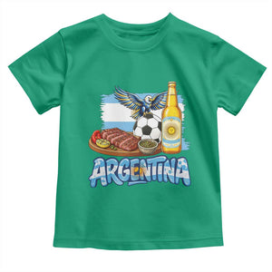 Argentine Pride Soccer And Beer Toddler T Shirt Football Fan Graphic