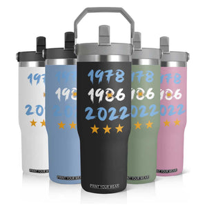 Argentina 3 Stars Champions Flip Straw Tumbler 1978 1986 2022 Football Pride