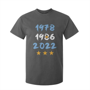 Argentina 3 Stars Champions T Shirt For Kid 1978 1986 2022 Football Pride