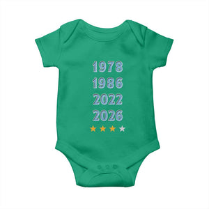 Argentina Flag Pride Soccer Baby Onesie 1978 1986 2022 Future Fourth Star