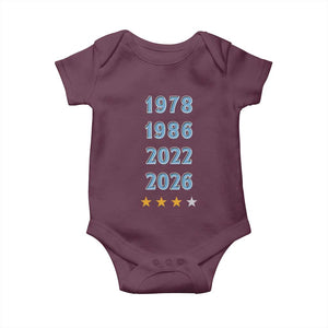 Argentina Flag Pride Soccer Baby Onesie 1978 1986 2022 Future Fourth Star