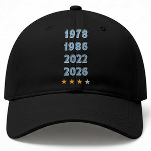 Argentina Flag Pride Soccer Baseball Cap 1978 1986 2022 Future Fourth Star