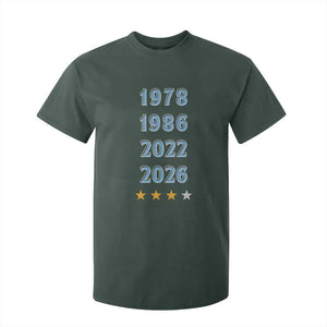 Argentina Flag Pride Soccer T Shirt For Kid 1978 1986 2022 Future Fourth Star