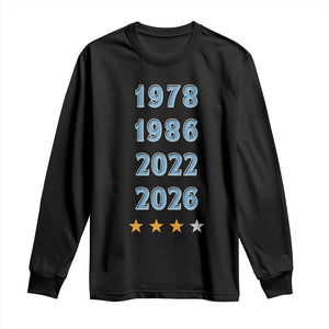 Argentina Flag Pride Soccer Long Sleeve Shirt 1978 1986 2022 Future Fourth Star