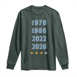 Argentina Flag Pride Soccer Long Sleeve Shirt 1978 1986 2022 Future Fourth Star