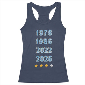 Argentina Flag Pride Soccer Racerback Tank Top 1978 1986 2022 Future Fourth Star