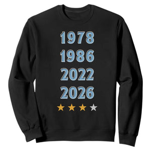 Argentina Flag Pride Soccer Sweatshirt 1978 1986 2022 Future Fourth Star