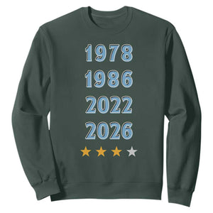 Argentina Flag Pride Soccer Sweatshirt 1978 1986 2022 Future Fourth Star