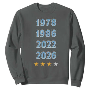 Argentina Flag Pride Soccer Sweatshirt 1978 1986 2022 Future Fourth Star