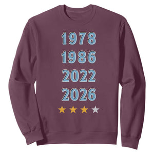 Argentina Flag Pride Soccer Sweatshirt 1978 1986 2022 Future Fourth Star