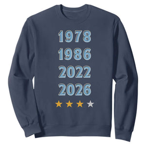 Argentina Flag Pride Soccer Sweatshirt 1978 1986 2022 Future Fourth Star