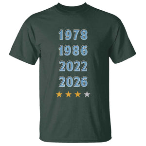 Argentina Flag Pride Soccer T Shirt 1978 1986 2022 Future Fourth Star