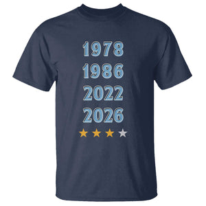 Argentina Flag Pride Soccer T Shirt 1978 1986 2022 Future Fourth Star