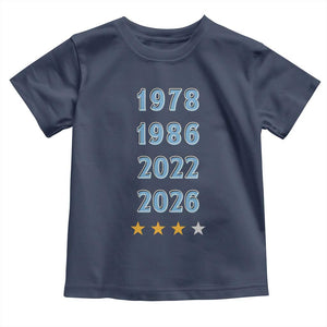 Argentina Flag Pride Soccer Toddler T Shirt 1978 1986 2022 Future Fourth Star