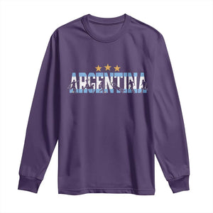 Proud Argentina Futbol Supporter National Pride Gift Long Sleeve Shirt