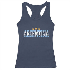 Proud Argentina Futbol Supporter National Pride Gift Racerback Tank Top