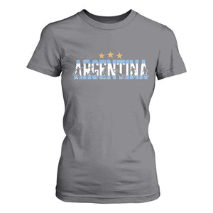 Proud Argentina Futbol Supporter National Pride Gift T Shirt For Women