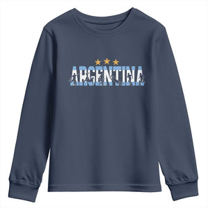 Proud Argentina Futbol Supporter National Pride Gift Youth Sweatshirt
