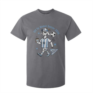 Funny Goat Football Lover T Shirt For Kid Off To Watch Argentina Soccer 2026