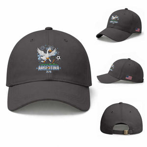 Funny Argentina Soccer Goose Baseball Cap Football Fan Graphic