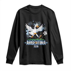 Funny Argentina Soccer Goose Long Sleeve Shirt Football Fan Graphic