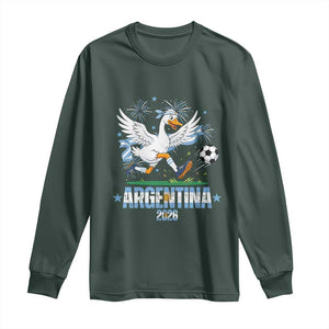 Funny Argentina Soccer Goose Long Sleeve Shirt Football Fan Graphic