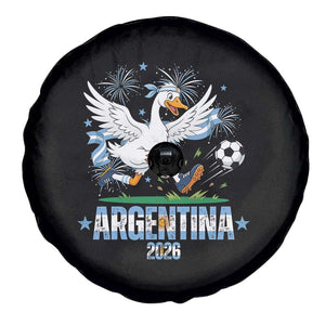 Funny Argentina Soccer Goose Spare Tire Cover Football Fan Graphic