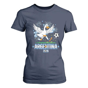 Funny Argentina Soccer Goose T Shirt For Women Football Fan Graphic