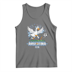Funny Argentina Soccer Goose Tank Top Football Fan Graphic