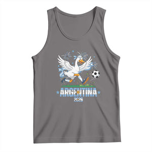 Funny Argentina Soccer Goose Tank Top Football Fan Graphic