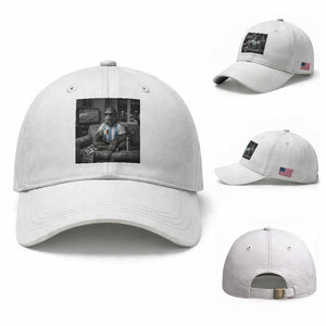 Funny Bigfoot Watching Soccer Baseball Cap Argentina Futbol Fan
