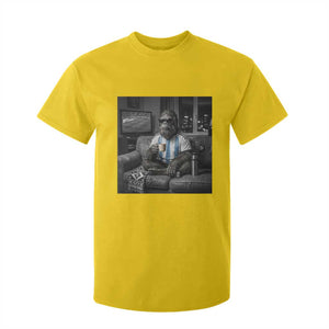 Funny Bigfoot Watching Soccer T Shirt For Kid Argentina Futbol Fan