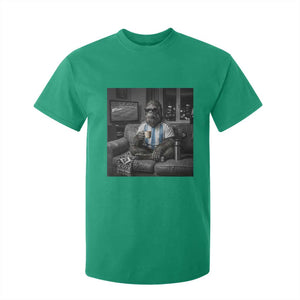 Funny Bigfoot Watching Soccer T Shirt For Kid Argentina Futbol Fan
