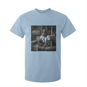 Funny Bigfoot Watching Soccer T Shirt For Kid Argentina Futbol Fan
