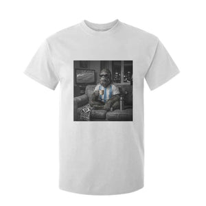 Funny Bigfoot Watching Soccer T Shirt For Kid Argentina Futbol Fan