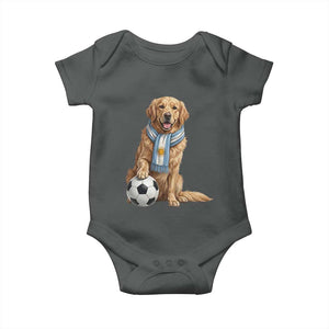 Golden Retriever Soccer Fan Baby Onesie Argentina Football Pride