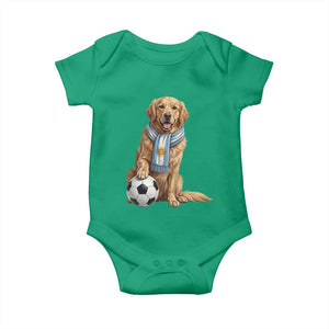 Golden Retriever Soccer Fan Baby Onesie Argentina Football Pride