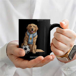 Golden Retriever Soccer Fan Coffee Mug Argentina Football Pride