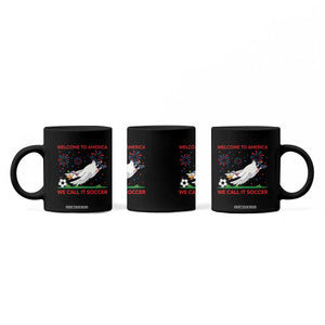 Funny USA Goose Football Coffee Mug Welcome To America We Call It Soccer