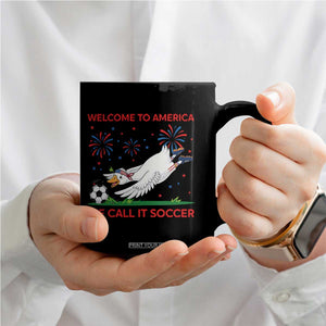 Funny USA Goose Football Coffee Mug Welcome To America We Call It Soccer