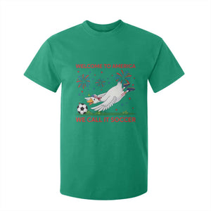 Funny USA Goose Football T Shirt For Kid Welcome To America We Call It Soccer