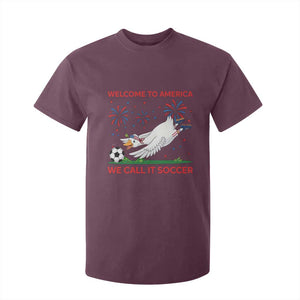 Funny USA Goose Football T Shirt For Kid Welcome To America We Call It Soccer