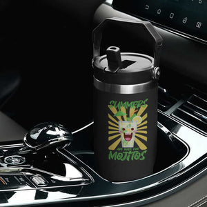 Summers Are Made For Mojitos Flip Straw Tumbler Funny Vacation Cocktail TS12 Print Your Wear